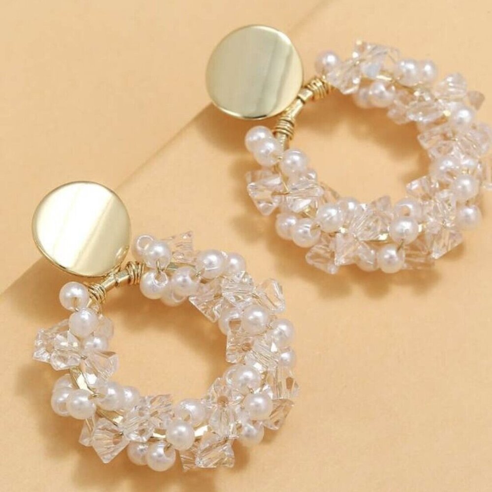 Elegant Pearl Drop Earrings for women